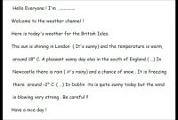 Script Weather Forecast  Youtube within Kids Weather Report Template