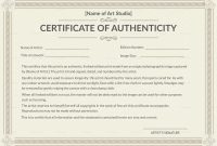 Selling Originals Dos And Don'ts  Svs Forums with regard to Photography Certificate Of Authenticity Template
