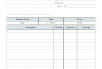 Service Invoice Template regarding Invoice Template For Work Done