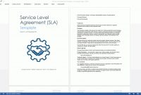 Service Level Agreement Sla Template Ms Wordexcel – Templates with regard to Information Technology Service Level Agreement Template