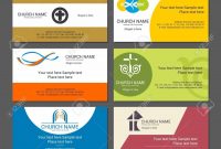 Set Christian Business Cards For The Church The Ministry The pertaining to Christian Business Cards Templates Free