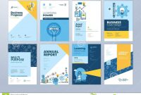 Set Of Brochure Design Templates On The Subject Of Education School throughout School Brochure Design Templates