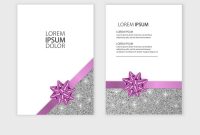 Set Of Gift Voucher Card Template Advertising Or Vector Image throughout Advertising Card Template