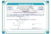 Share Certificate In Singapore ~ Achibiz regarding Share Certificate Template Companies House
