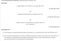 Shareholder Agreement Form Us  Lawdepot pertaining to Termination Of Shareholders Agreement Template