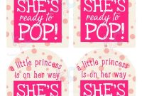 She's Ready To Pop Princess On Her Way Printable Wine  Etsy in Ready To Pop Labels Template