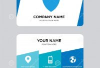 Shield Business Card Design Template Visiting For Your Company throughout Shield Id Card Template