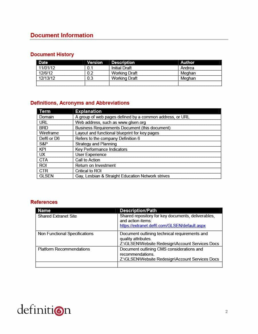 Simple Business Requirements Document Templates ᐅ Template Lab regarding Free Document Templates For Business