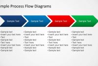 Simple Chevron Process Flow Diagram For Powerpoint  Slidemodel intended for Powerpoint Chevron Template