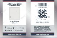 Simple Employee Business Name Card Template Vector Stock Vector Art regarding Work Id Card Template