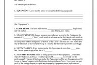 Simple Equipment Lease Agreement Templates ᐅ Template Lab in Private Rental Agreement Template