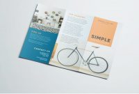 Simple Tri Fold Brochure  Free Indesign Template with regard to Tri Fold Brochure Template Indesign Free Download