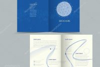 Simplicity Halffold Brochure Template Design — Stock Vector throughout Half Page Brochure Template