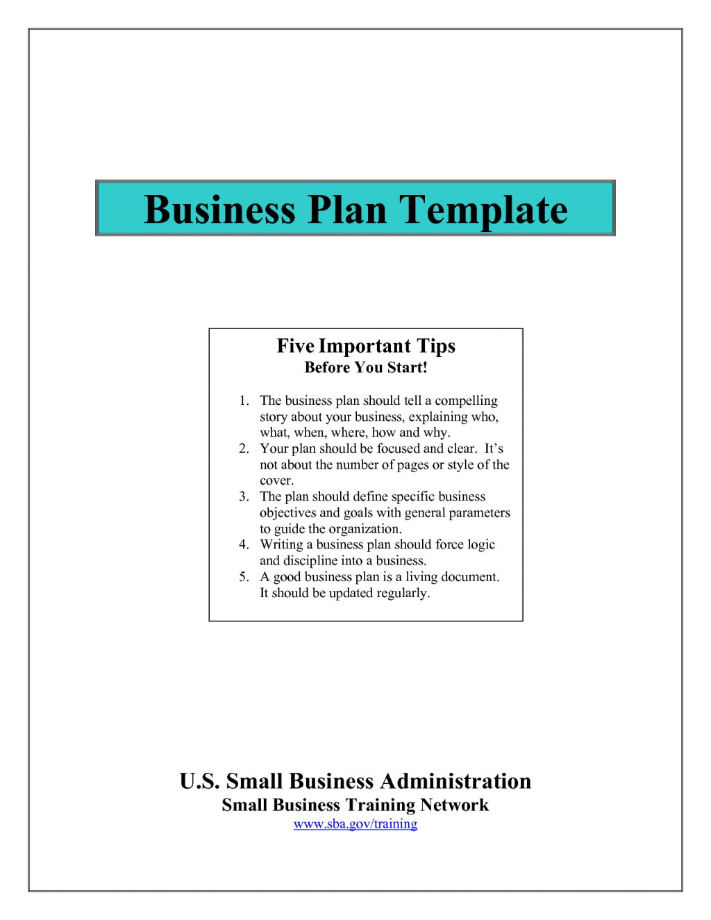 Small Business Administration Sample Plans Strategic Plan  Karaackerman with Small Business Administration Business Plan Template