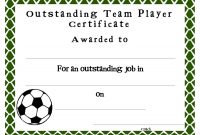 Soccer Certificate Templates  Sansurabionetassociats pertaining to Soccer Award Certificate Templates Free