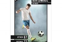 Soccer Trader Card Template For Photoshop  Mockaroon intended for Soccer Trading Card Template