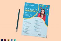 Social Media Marketing Flyer Design Template In Psd Word Publisher with Social Media Brochure Template