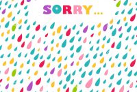 Sorry' Card Drops Background Stock Vector  Illustration Of in Sorry Card Template
