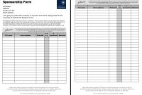 Sponsorship Template Form  Icardcmic inside Blank Sponsor Form Template Free