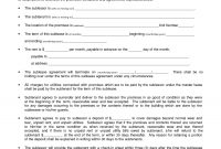 Sublease Agreement Template  Invitation Templates  Sublet inside Sublease Commercial Agreement Template