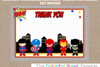 Superhero Invitation Template  Template Business within Superhero Water Bottle Labels Template