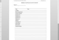 Suspicious Activity Report Template within Activity Report Template Word