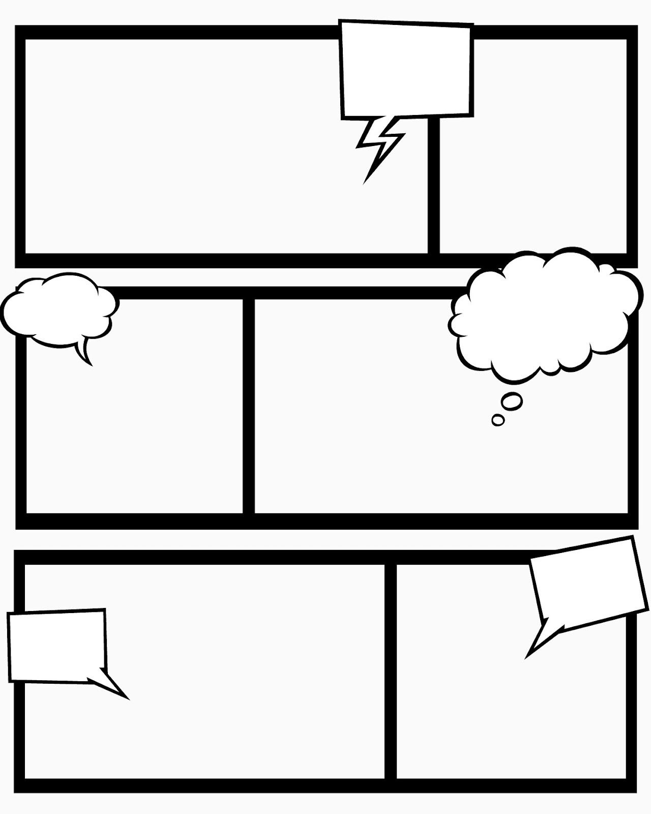 Sweet Hot Mess Free Printable Comic Book Templates  And This within Printable Blank Comic Strip Template For Kids
