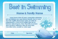 Swimming Certificate Template  Sansurabionetassociats pertaining to Swimming Certificate Templates Free