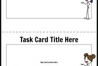 Task Card Template  Storyboardworksheettemplates throughout Task Cards Template