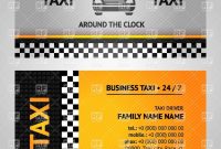 Taxi Calling Card Template Vector Image Of Transportation © Kuraza for Template For Calling Card