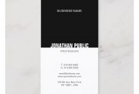 Template Black White Modern Elegant Professional Business Card throughout Cards Against Humanity Template