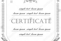 Template Certificate License Vintage Classicstyle Vector Stock throughout Certificate Of License Template