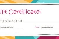 Template Custom Gift Certificate  Savethemdctrails with regard to Custom Gift Certificate Template