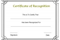 Template Free Award Certificate Templates And Employee Recognition intended for Free Template For Certificate Of Recognition