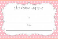 Template Ideas Blank Coupon Christmas Coupons Templates in Blank Coupon Template Printable