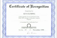 Template Ideas Certificate Of Recognition Word Elegant Ms Rare intended for Certificate Of Recognition Word Template