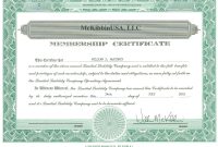 Template Ideas Collection Of Solutions For Llc Membership throughout New Member Certificate Template