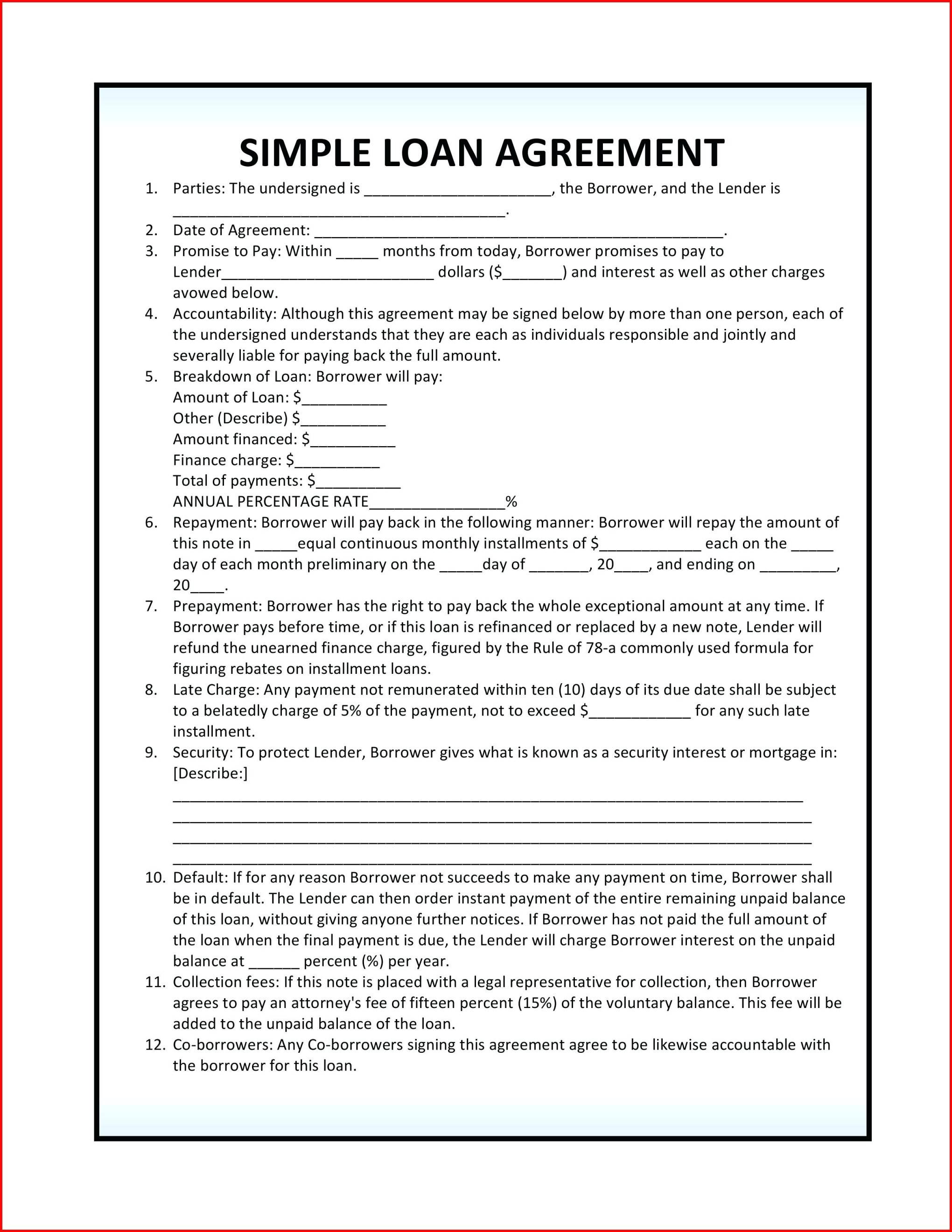 Template Ideas Construction Loan Agreement Form Luxury Templates pertaining to Construction Loan Agreement Template
