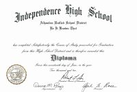 Template Ideas Free Printable Diploma Best Of Blank High School throughout College Graduation Certificate Template