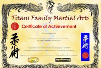 Template Ideas Martial Arts Certificate Border intended for Art Certificate Template Free