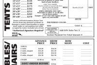 Tent Table And Chair Order Form   Farmtalknewspaper intended for Table And Chair Rental Agreement Template