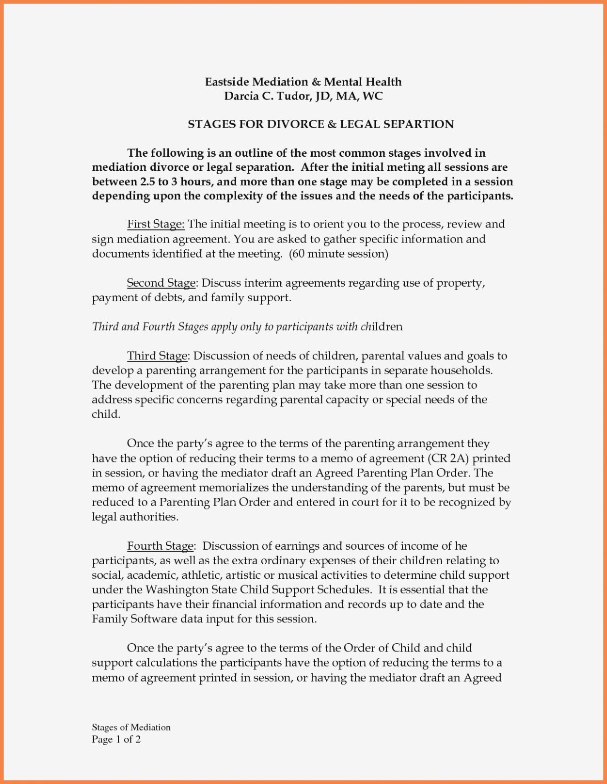 Texas Separate Property Agreement Form Ideal Divorce Mediation with Family Mediation Agreement Template