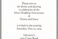 Th Wedding Anniversary Invitation Cards Templates • Invitation within Anniversary Card Template Word