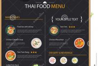Thai Food Restaurant Menu Template Flat Design  Download From Over regarding Takeaway Menu Template Free