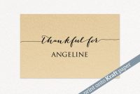 Thanksgiving Place Cards · Wedding Templates And Printables regarding Thanksgiving Place Cards Template