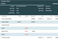 The  Best Expense Report Templates For Microsoft Excel  Teampay throughout Expense Report Spreadsheet Template Excel