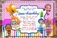 Tips Pretty Bubble Guppies Invitations Design For Your Party Ideas throughout Bubble Guppies Birthday Banner Template