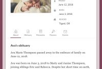 Top Free Obituary Templates  Ever Loved regarding Fill In The Blank Obituary Template