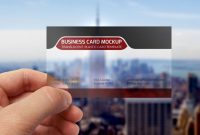 Transparent Business Card Mockup Template Psd On Behance inside Transparent Business Cards Template