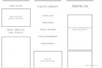 Travel Brochure Template And Example Brochure Worksheet  Free Esl with Country Brochure Template